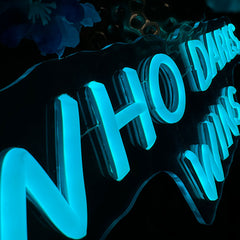 Neon Verlichting Who Dares Wins