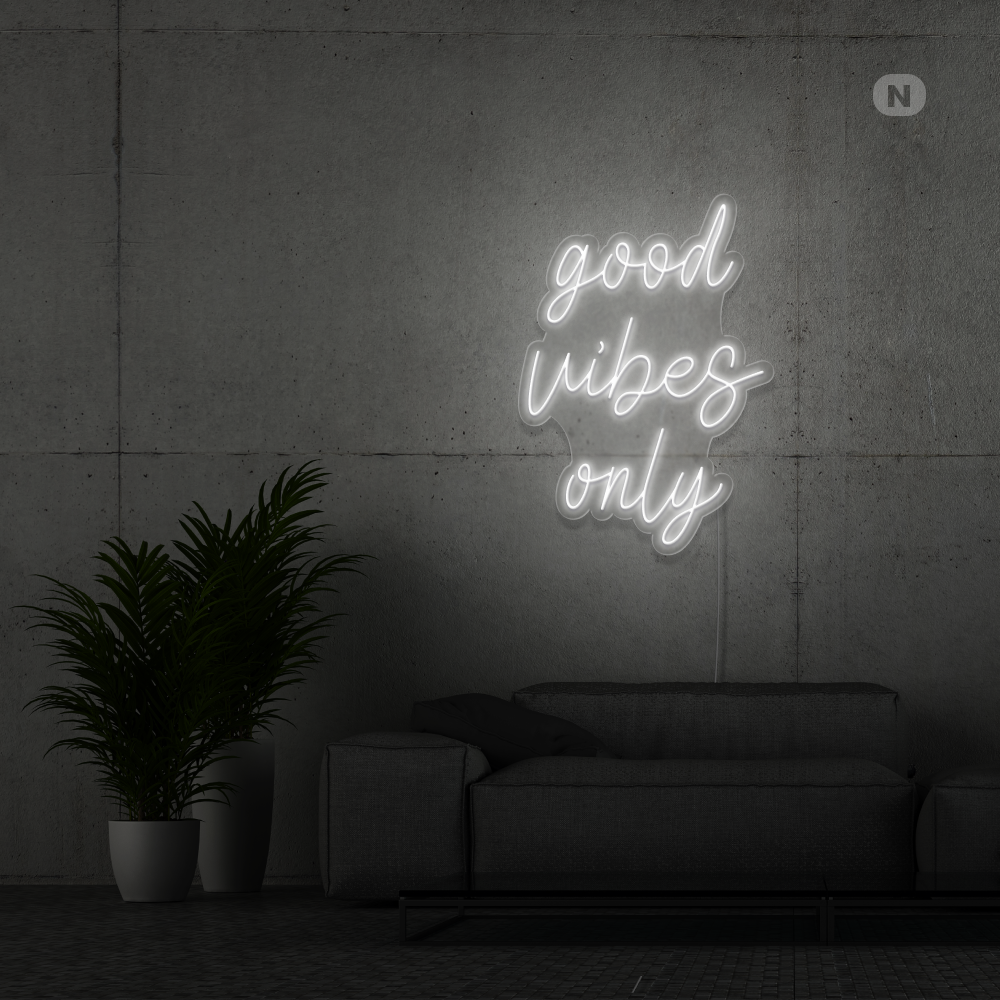 Neon Sign Good Vibes Only