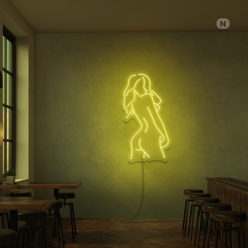 Neon Sign Exotic Girl