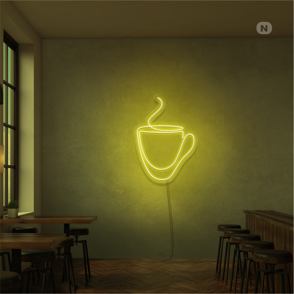 Neon Verlichting Koffiemok