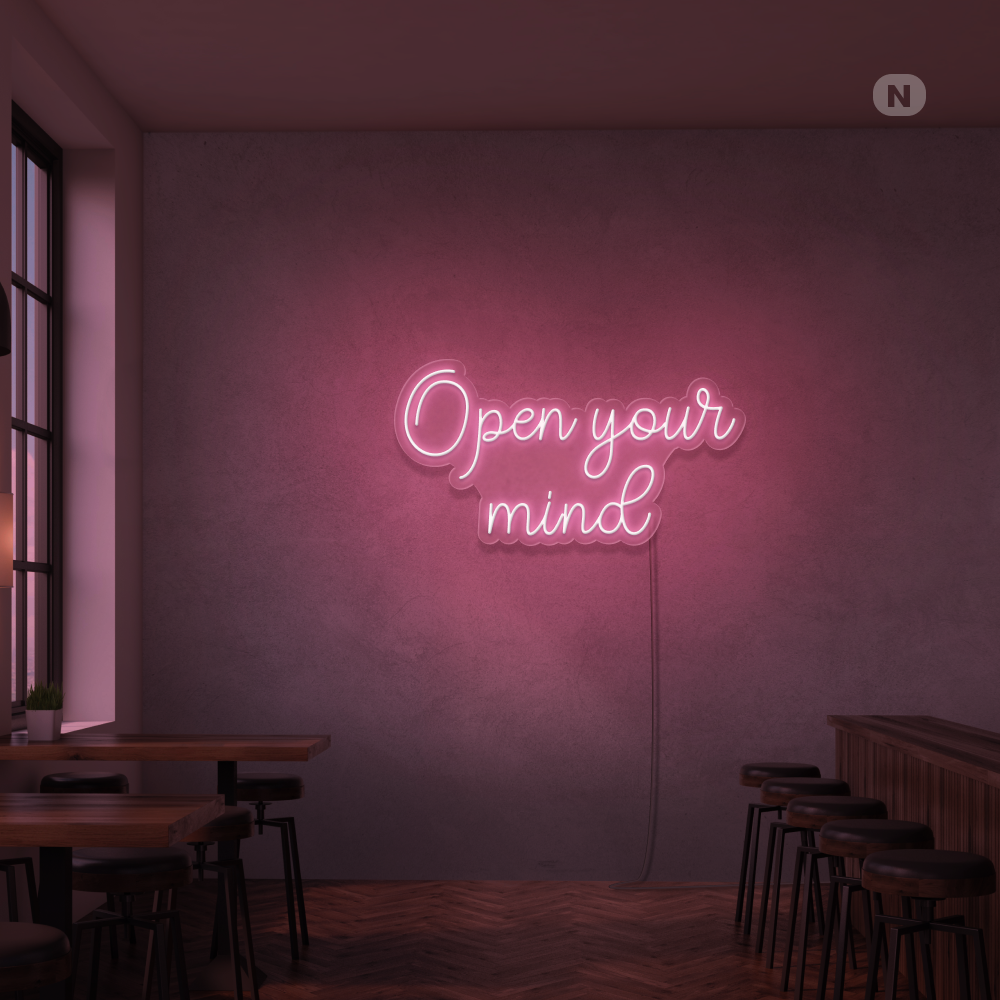 Neon Sign Open your mind