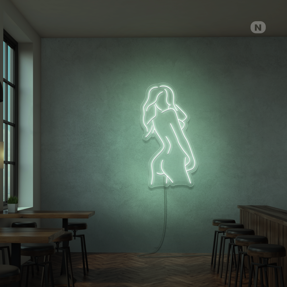 Neon Sign Exotic Girl