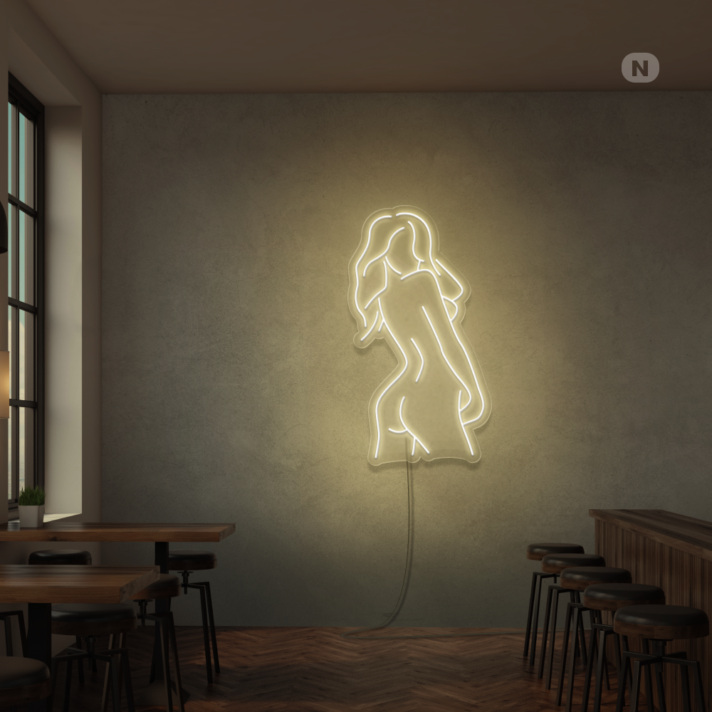 Neon Sign Exotic Girl