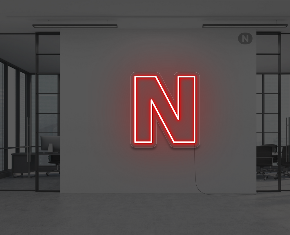 Neon Letter N