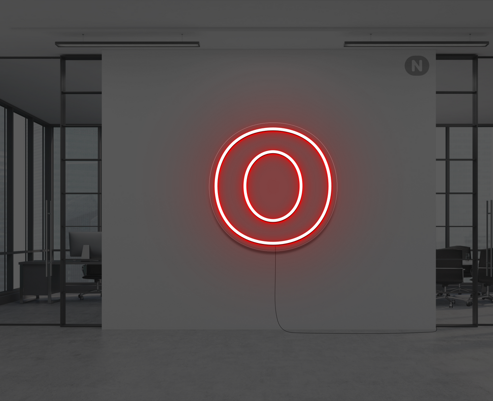 Neon Letter O