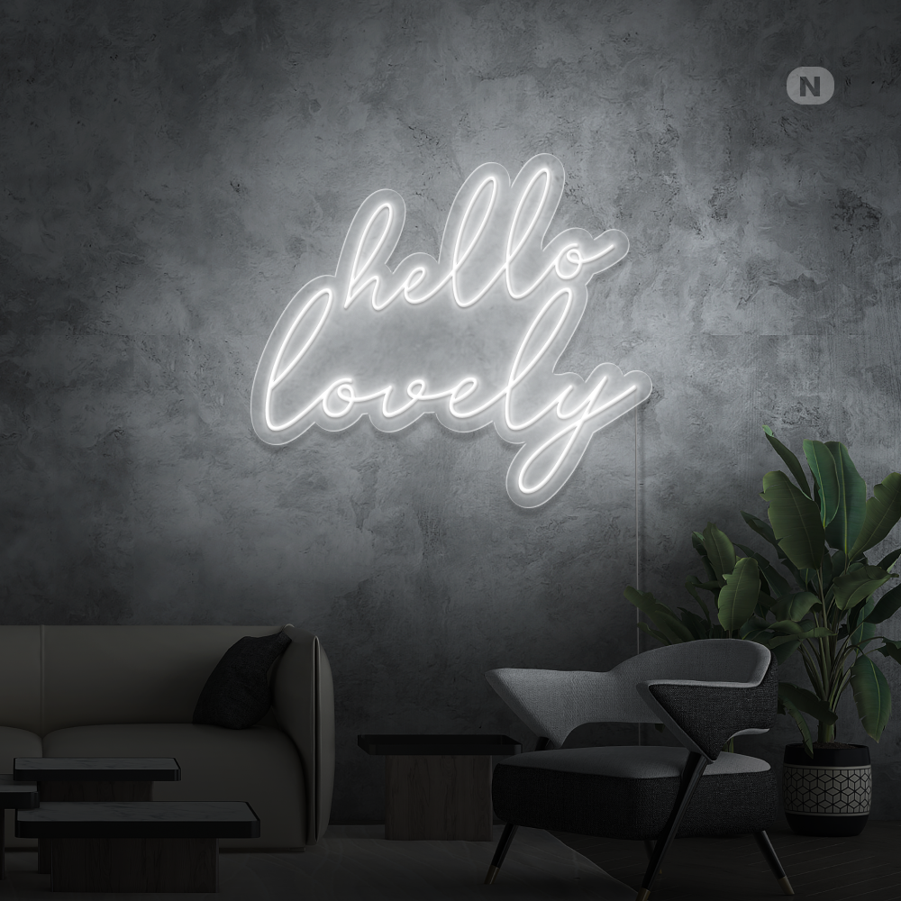 Neon Sign Hello Lovely