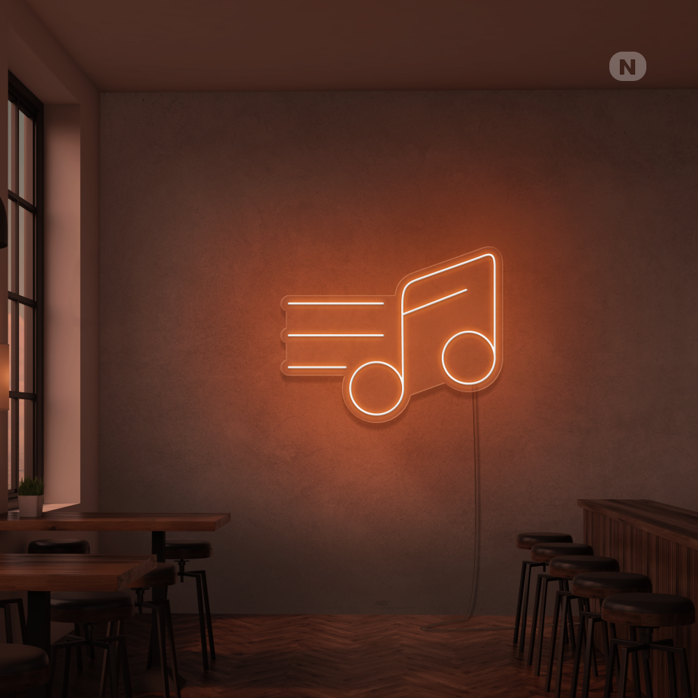 Neon Sign Music Note