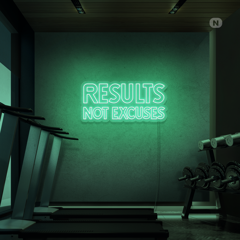 Neon Sign Results not excuses