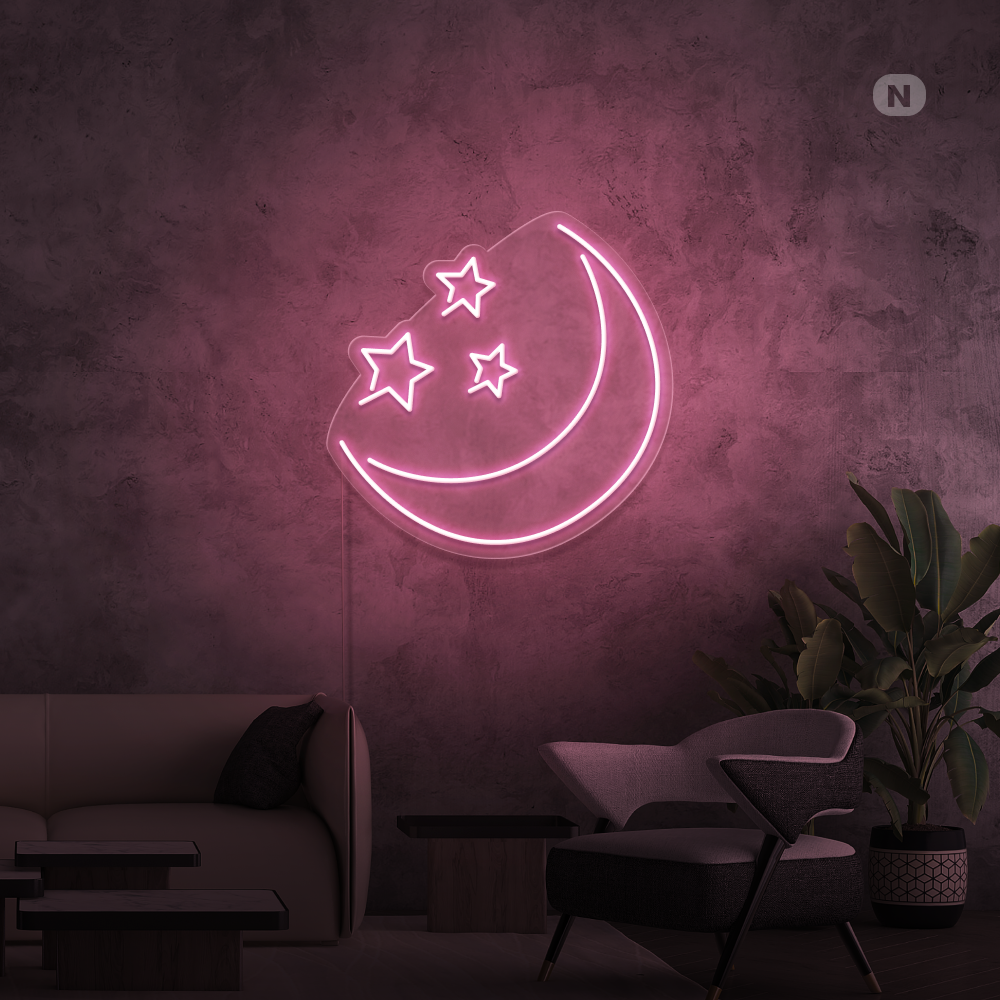 Neon Sign Moon