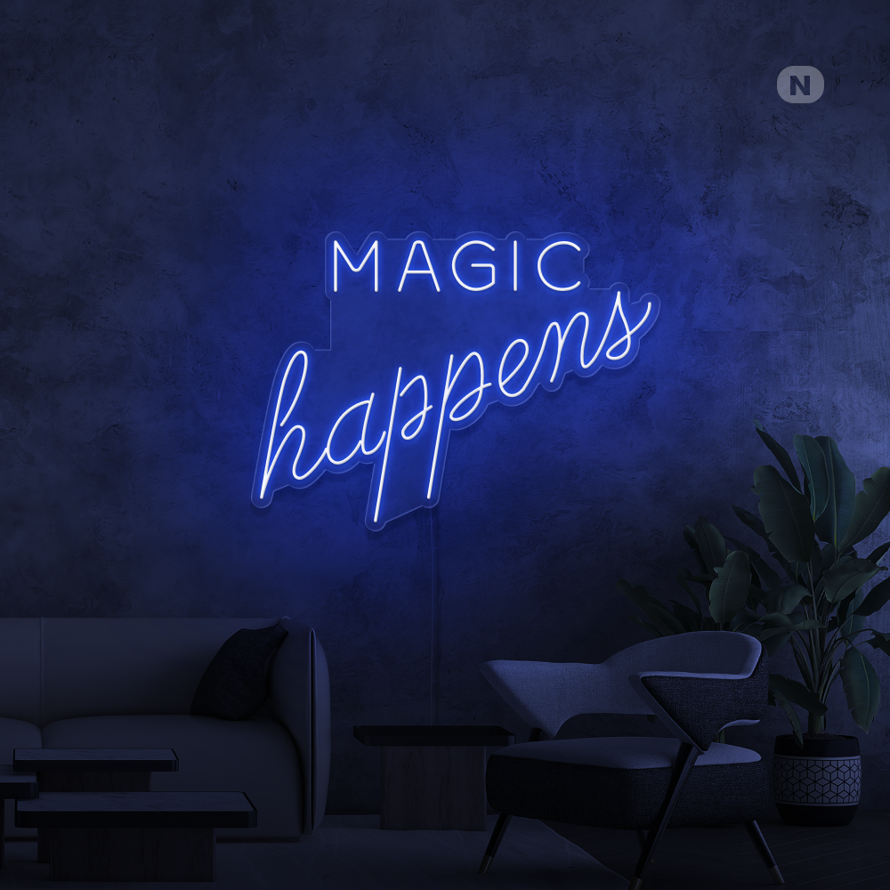 Neon Sign Magic Happens