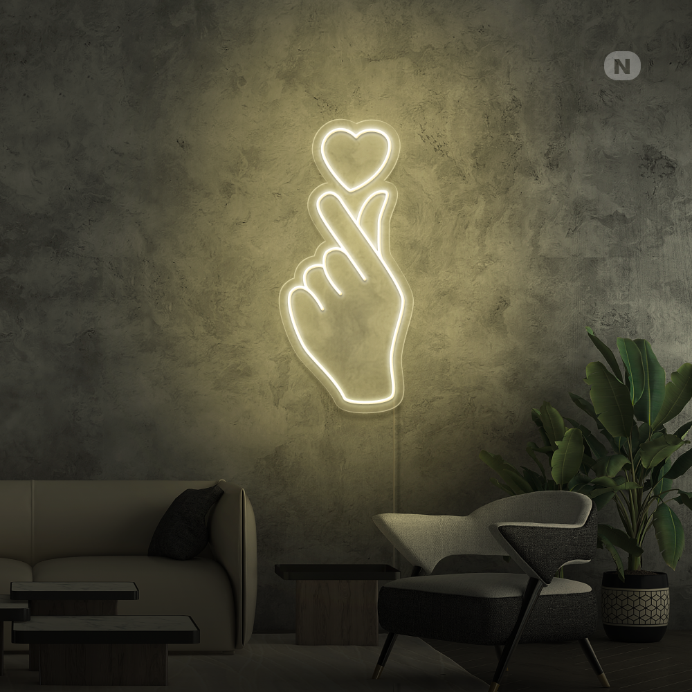 Neon Sign Love Hand