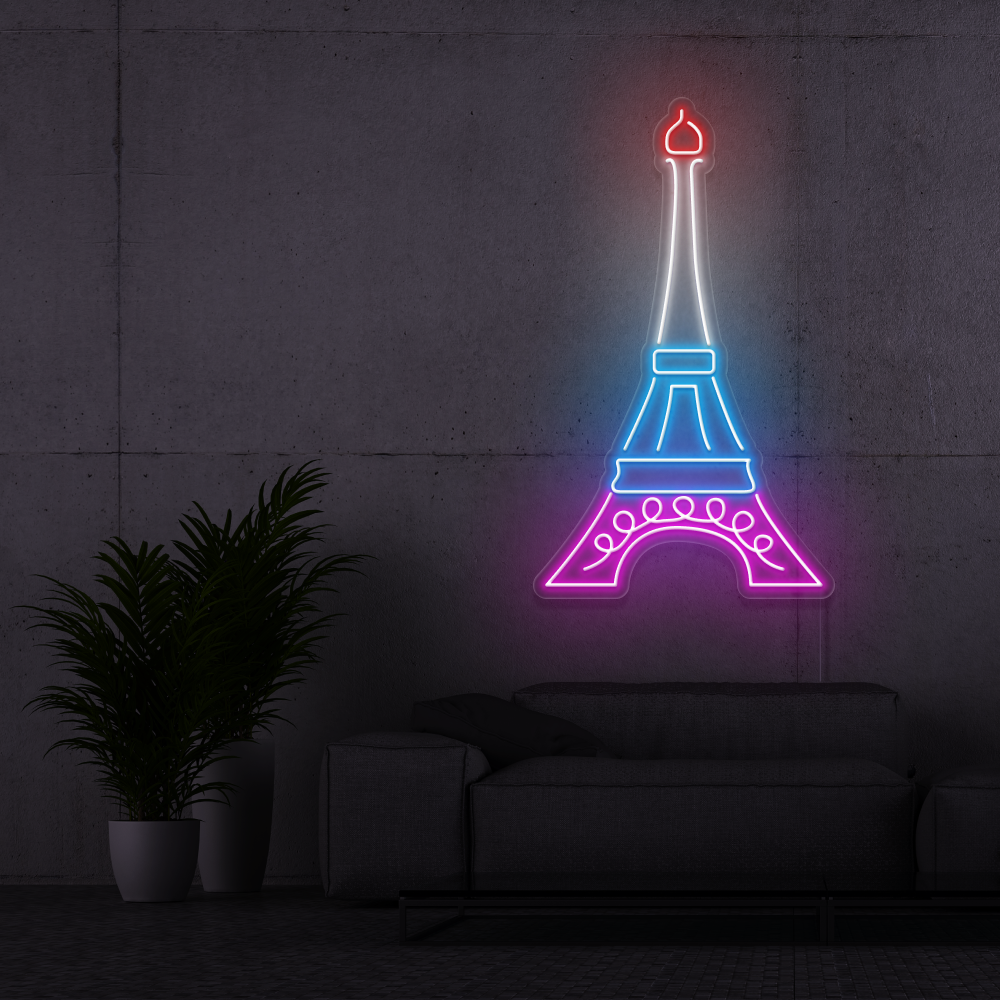 Neon Sign Eifel Tower
