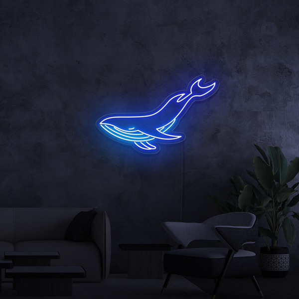 Neon Sign Whale