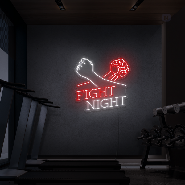 Neon Sign Fight Night