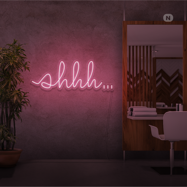 Neon Sign Shhh