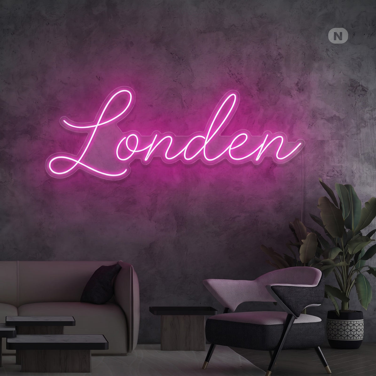 Toilet neon sign