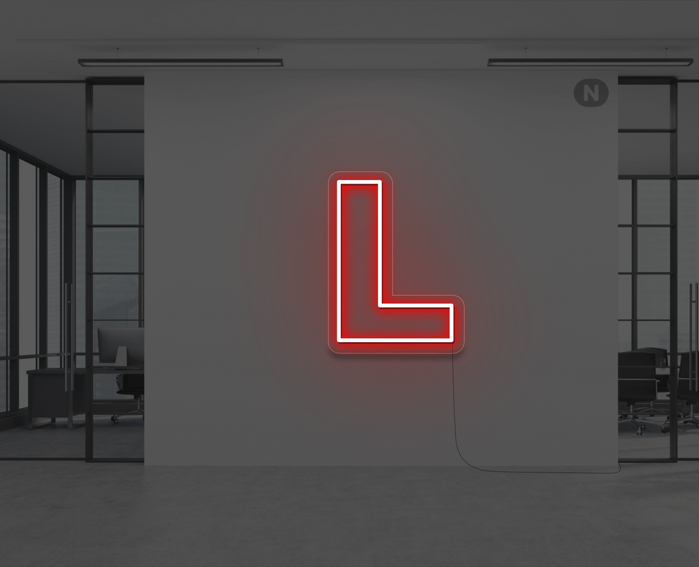 Neon Letter L