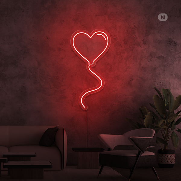 Neon Sign Love balloon